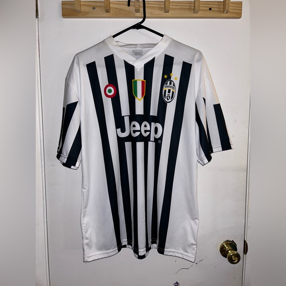 Official Juventus FC Morata #9 Jeep YOUTH Jersey Black White With Tags Sz XL
